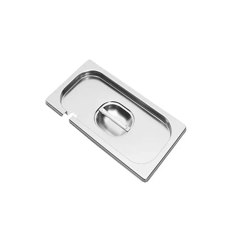 GN couvercle 1/4 avec decoupe inox Premium Line