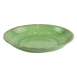 Plat melamine rond vert...