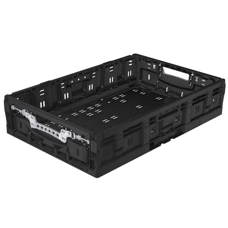 Bac pliable verrou actif noir 600x400x181mm
