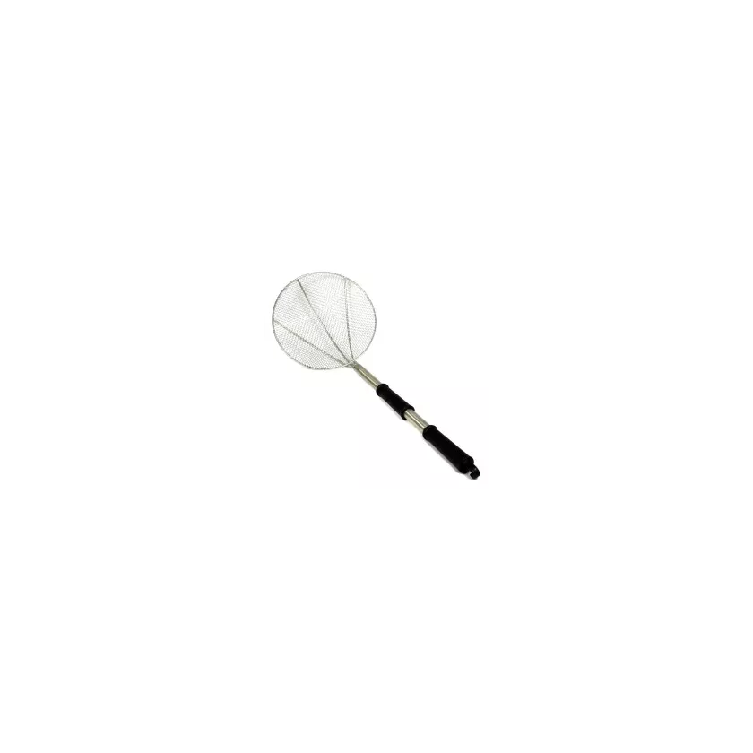 Ecumoire diametre 30cm inox industrielle poignee PVC