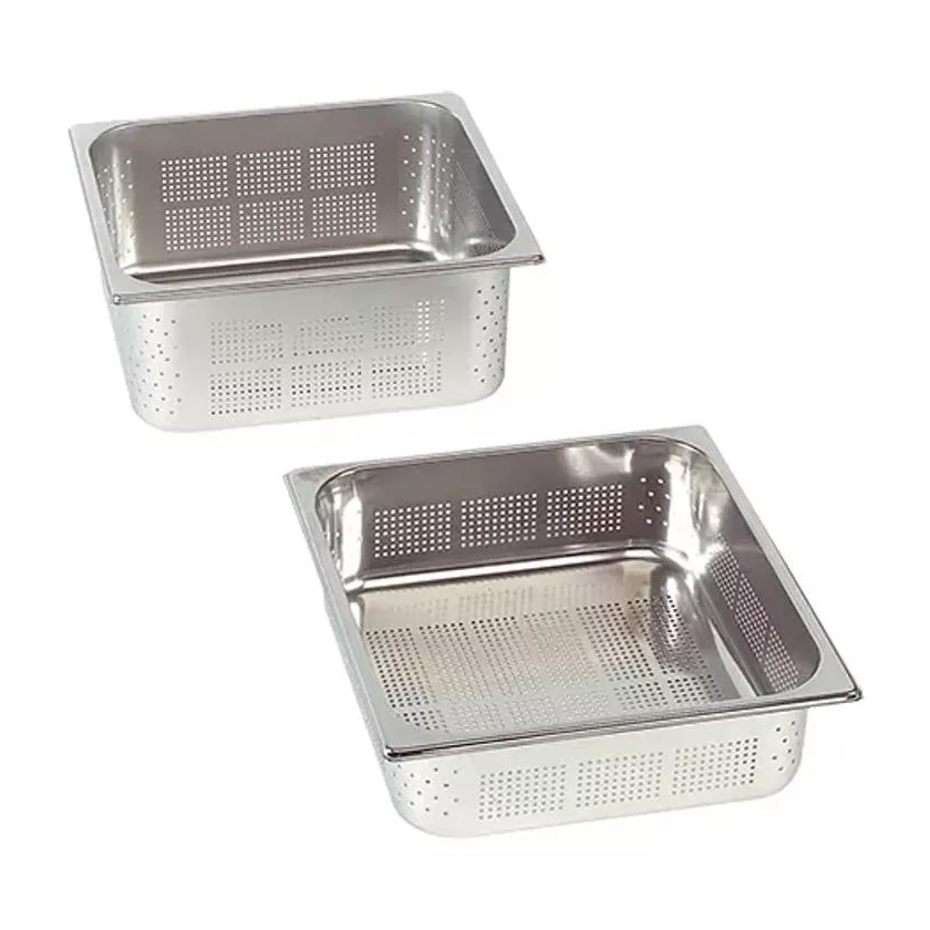 GN bac 2-3 65mm perfore inox 354x325x65mm