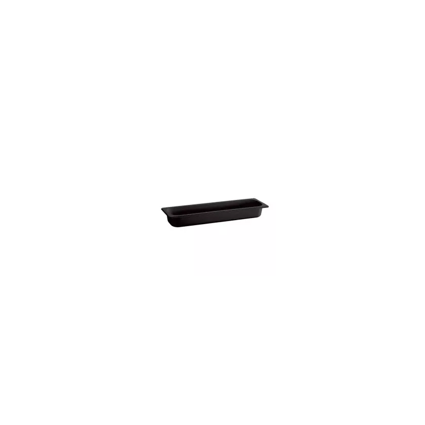 Melamine GN bac 2-4x65mm noir 530x162x65mm