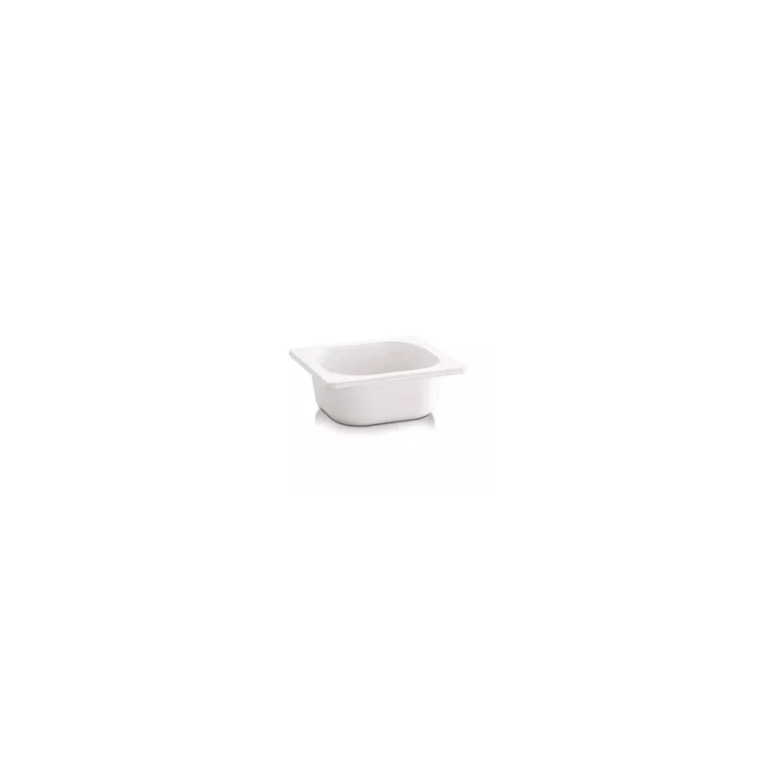 Melamine GN bac 1-6x65mm blanc 176x162x65mm