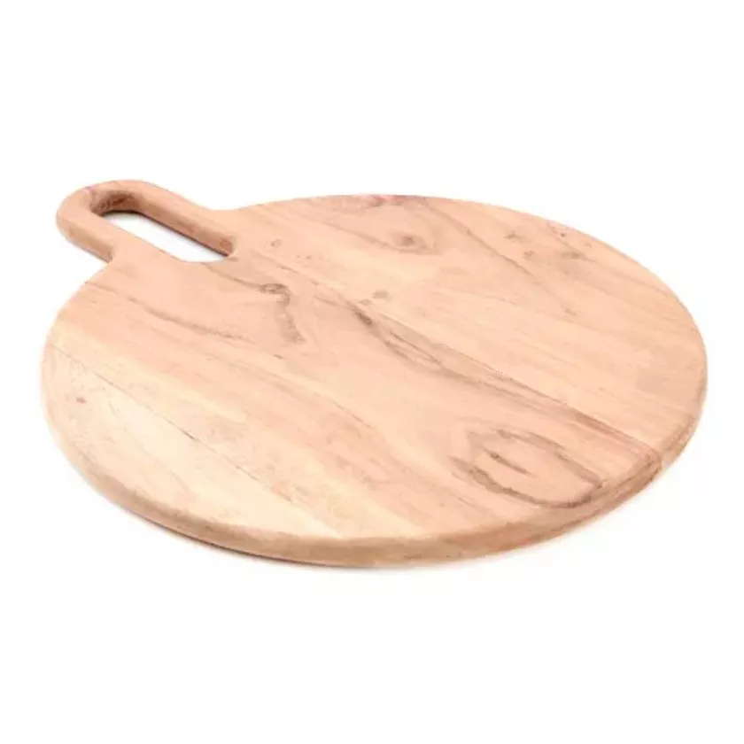 Planche a decouper bois rond diametre 40cm