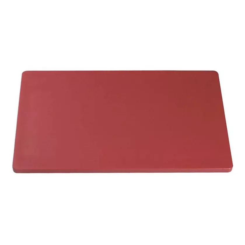 Planche a decouper 600x330mm rouge h40mm plate