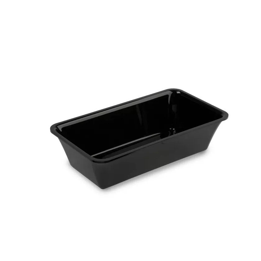Saladier rectangulaire plexi noir 270x145x80mm 1,5L