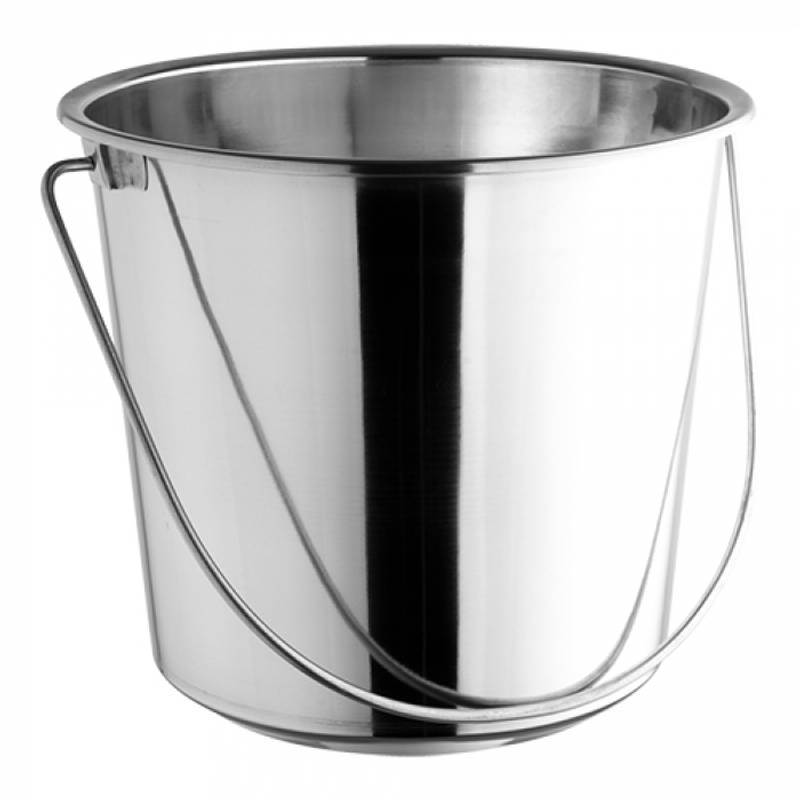 Seau inox 14L h29xd32cm