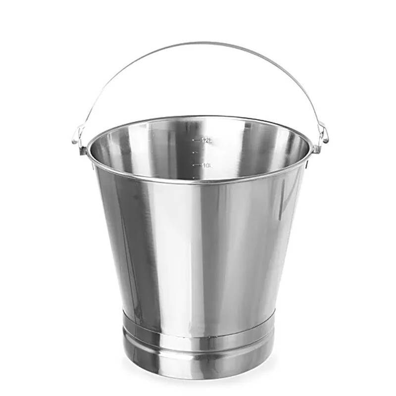 Seau inox a fond renforce...