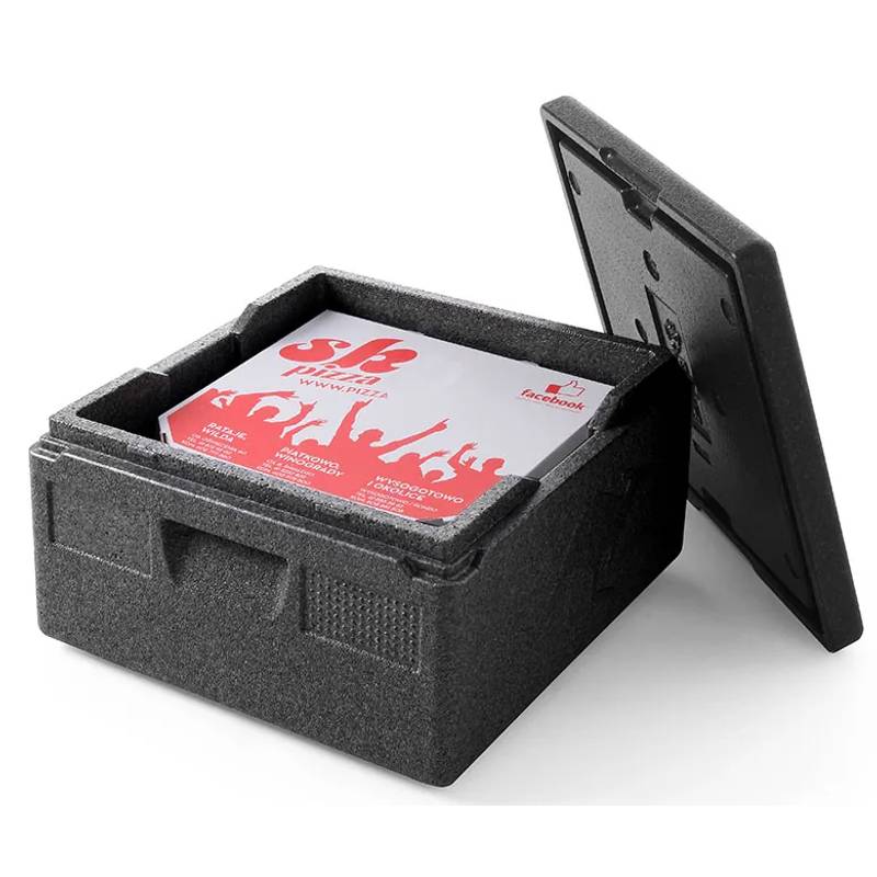 Thermobox pizza noir 410x410x240mm