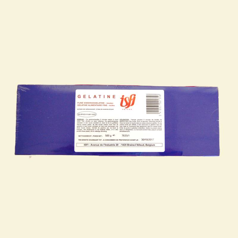 Feuilles de gelatine 500g Isfi