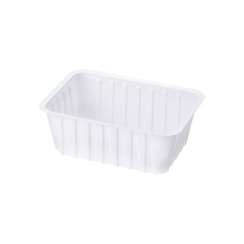 Barquettes thermoscellables blanches 1000 ml (100 pcs)