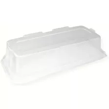 Couvercle PET plat rectangulaire transparent (35x16cm)