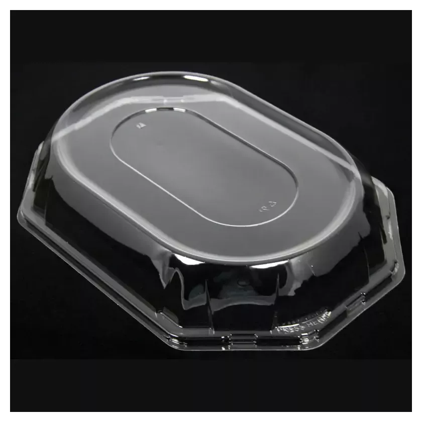 Couvercle PET plat octogonal transparent (36x24cm)