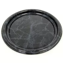 Plat PET rond marbre 26cm...