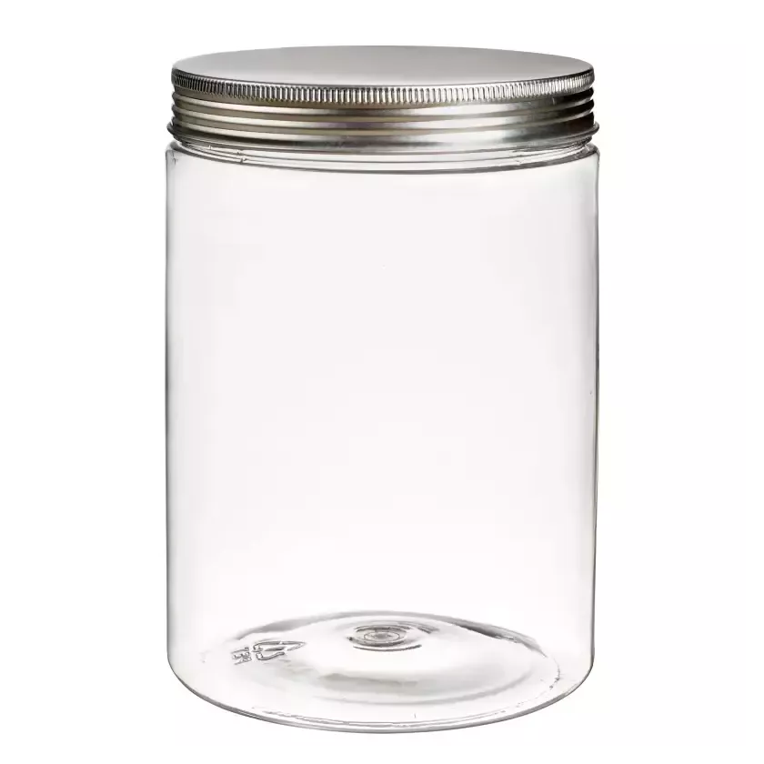 Pot PET avec couvercle alu à visser 1L d100xh145mm (36 pièces)