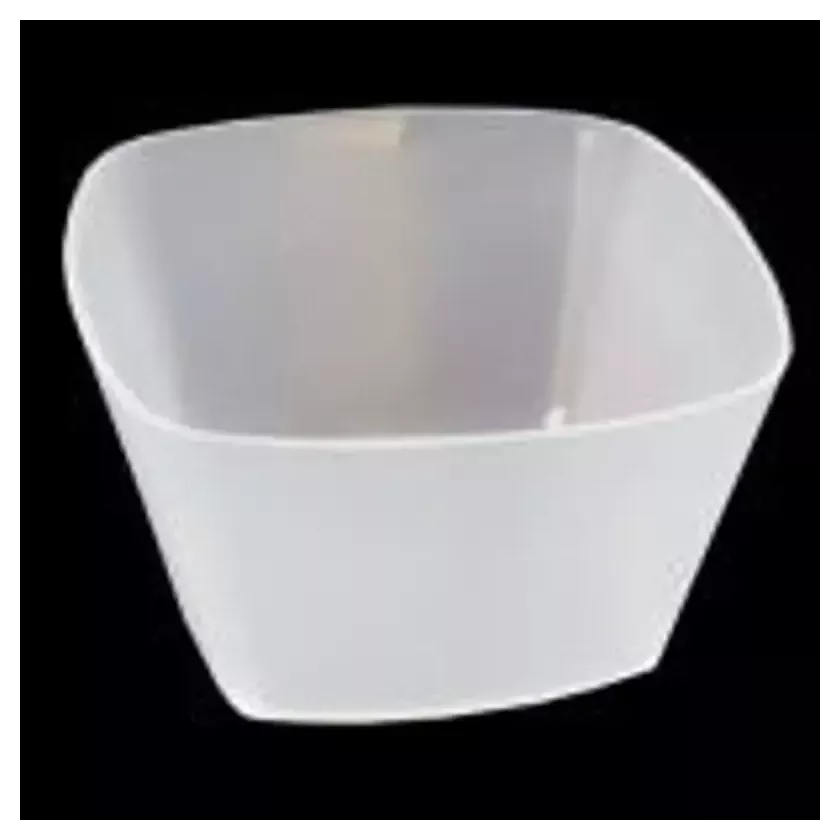 Verre amuse-bouche PP carré 80ml transparent (200 pièces)