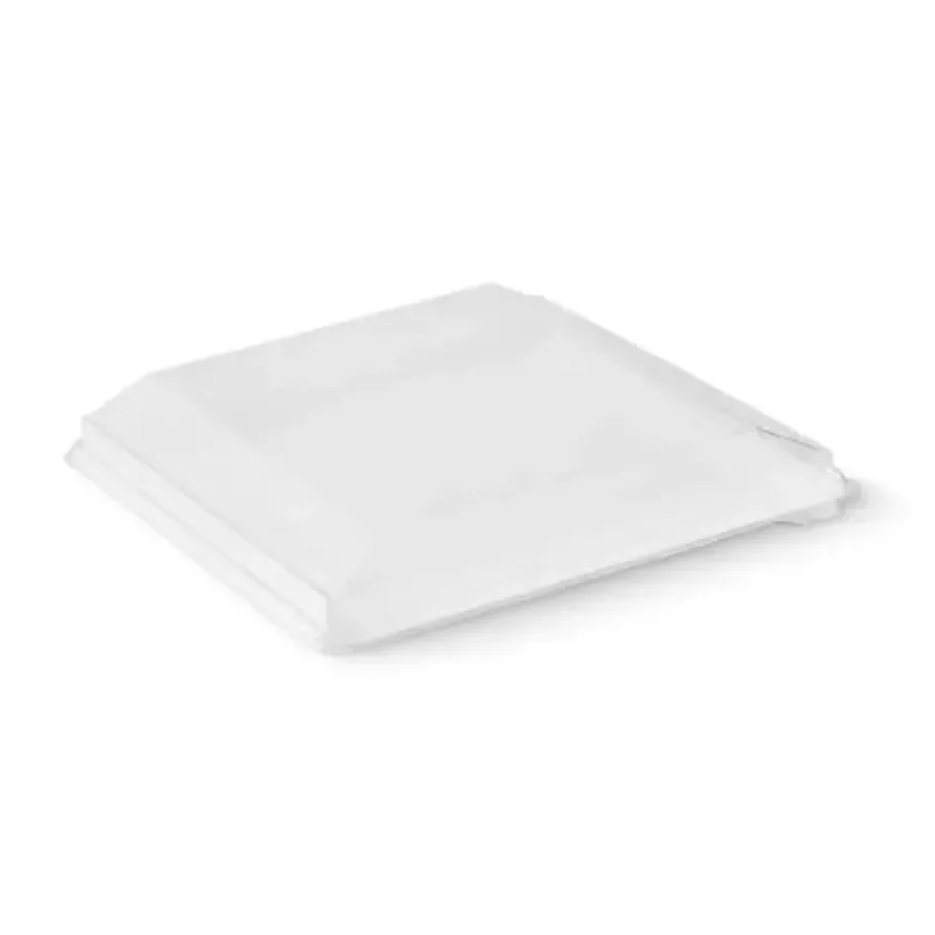 Couvercle rPET pour ravier 250x250mm h32mm (120 pièces)