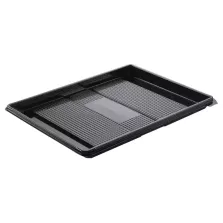 Ravier rPET noir 320x250x20mm 1 compartiment (120 pièces)
