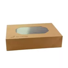 Boîte avec fenêtre brune 560x320x80mm (Caterware) (40pcs)