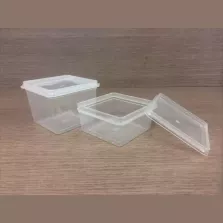 Ravier PP carré 150ml transparent – Carton 600pcs