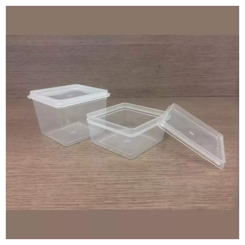 Ravier PP carré 150ml transparent – Carton 600pcs