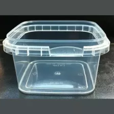 Ravier PP carré 280ml transparent 95×95×53mm (carton 992 pièces)