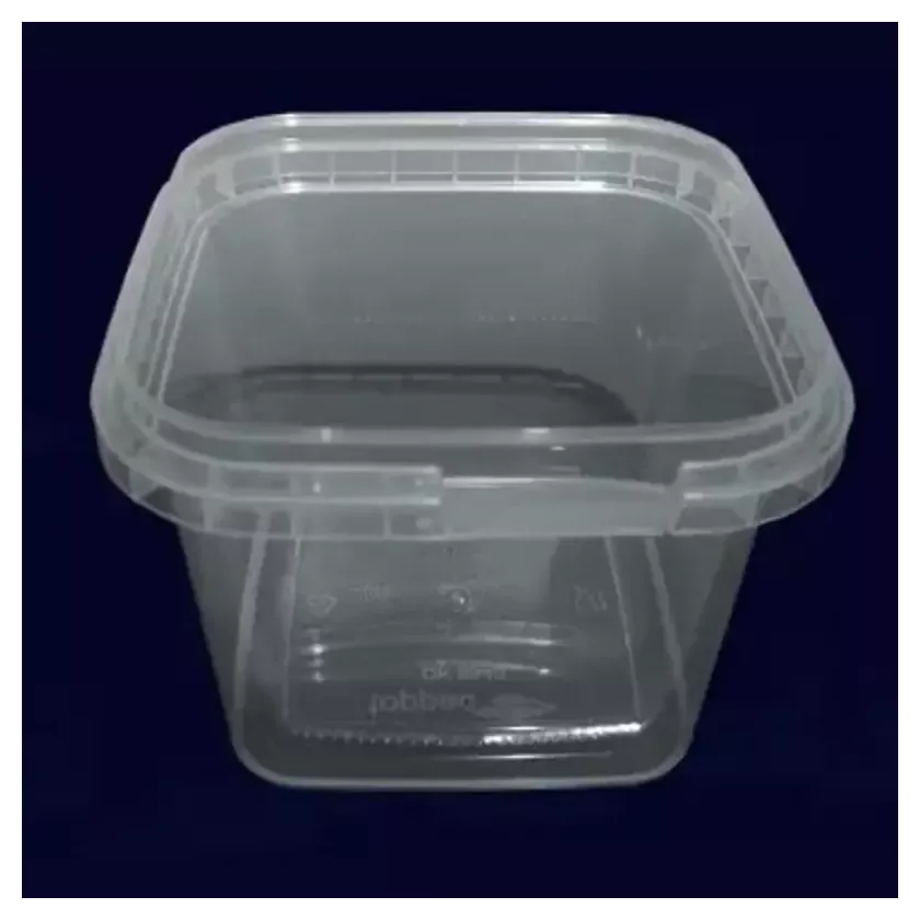 Ravier PP carré 360ml transparent 95×95×73mm (carton 960 pièces)