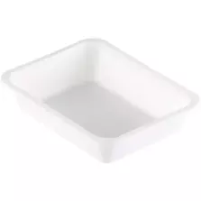 Barquette PP blanche 1 compartiment 227x178x50mm 1345ml (carton 216)