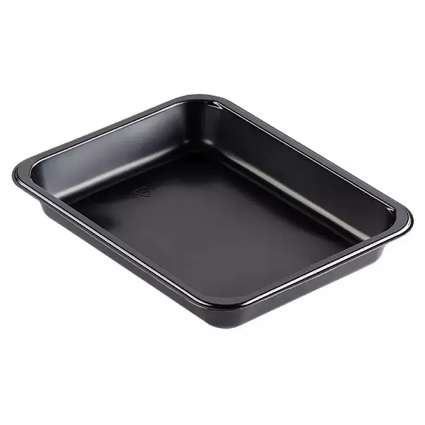 Barquette PP noire 1 compartiment 227x178x32mm (carton 360)