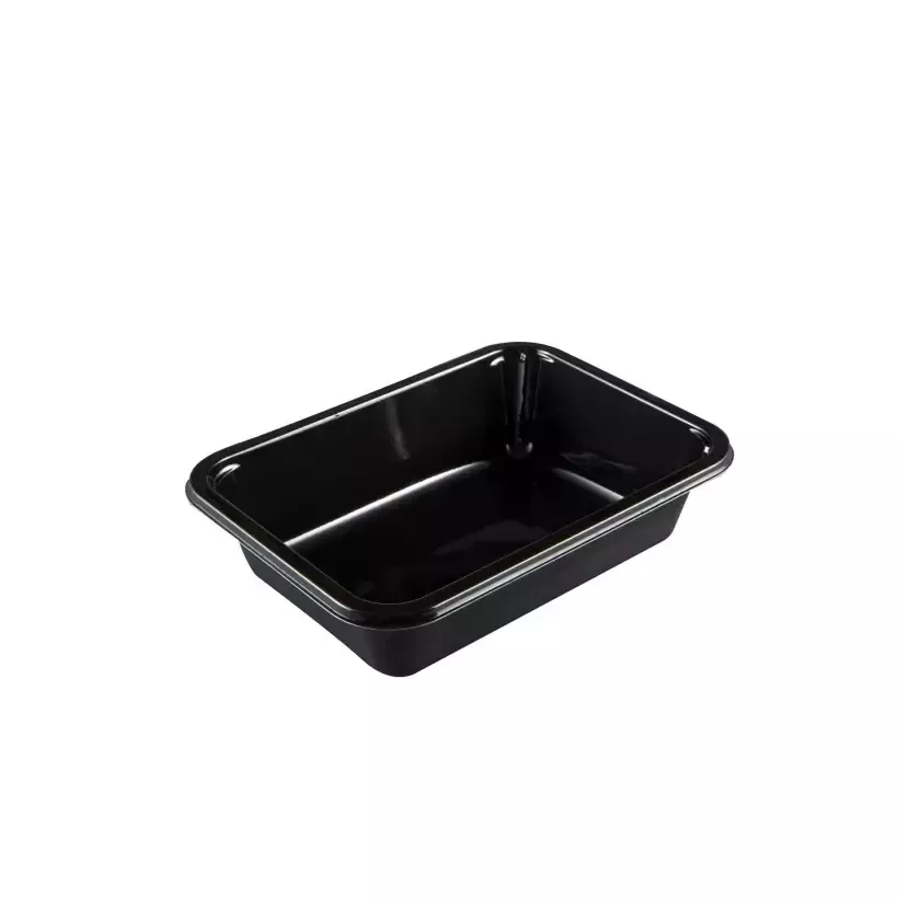 Barquette CPET noire 1 compartiment 187x137x45mm 770ml (par 432)