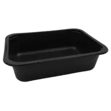 Barquette PP noire 1 compartiment 187x137x50mm 750ml (par 540)