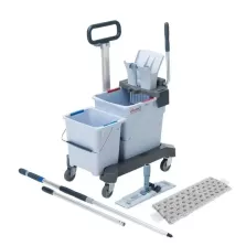 Chariot de nettoyage double...