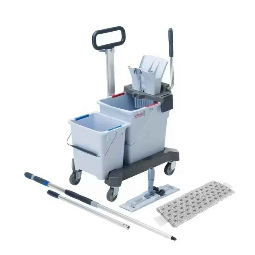 Chariot de nettoyage double avec presse