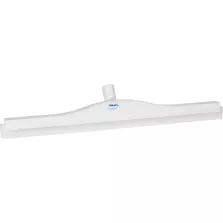 Raclette 600mm blanc caoutchouc blanc pivot double lame