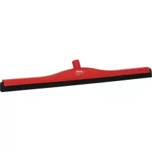 Raclette 700mm rouge caoutchouc noir fixe
