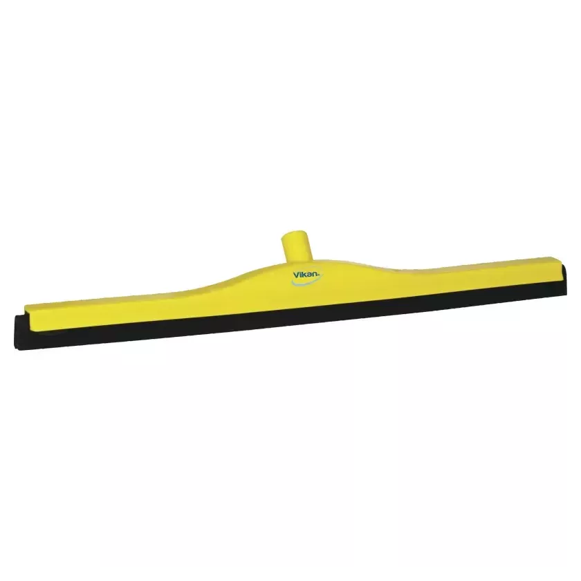 Raclette 400mm jaune caoutchouc noir fixe