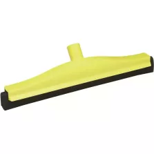 Raclette 500mm jaune caoutchouc noir fixe