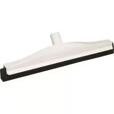 Raclette 600mm blanc caoutchouc noir fixe