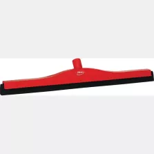 Raclette 600mm rouge caoutchouc noir fixe