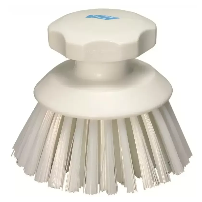 Brosse à main ronde 125mm dure blanche