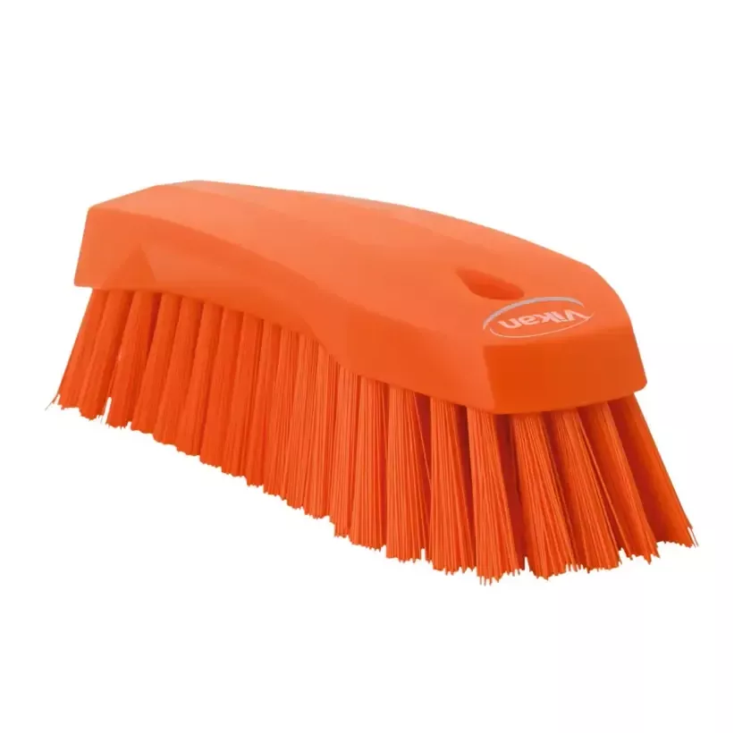 Brosse à main dure orange