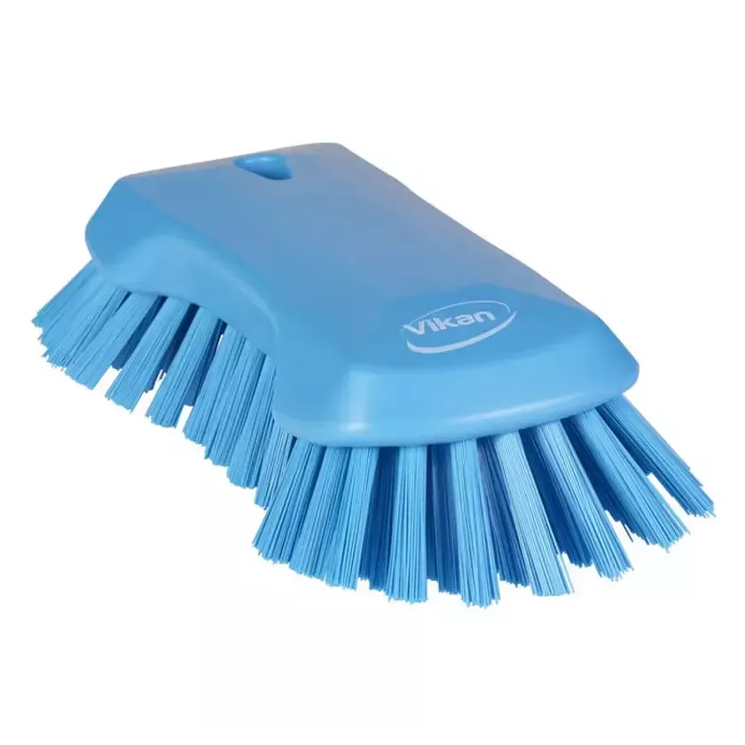 Brosse à main XL dure bleue