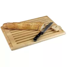 Planche à découper pour pain en bois avec grille amovible (48x32cm)