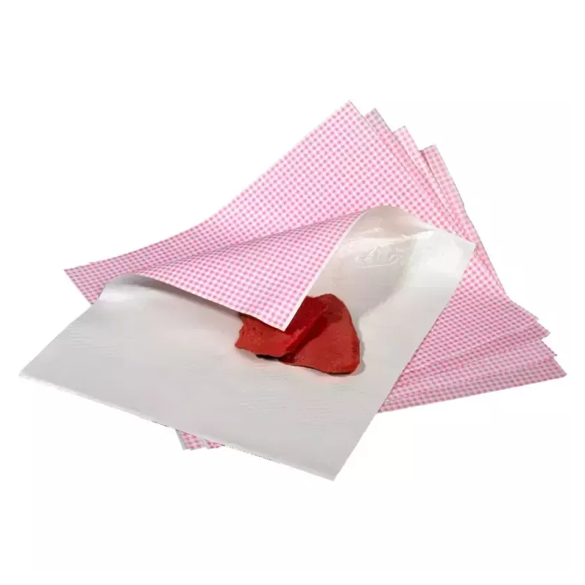 Papier duplex 40x48cm Vichy rose