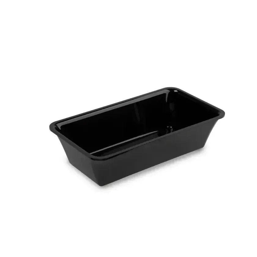 Saladier rectangle plexi noir 270x145x80mm 1,5L
