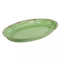 Plat melamine ovale vert...