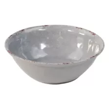Plat melamine rond gris rustique d210x70mm