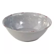 Plat melamine rond gris...