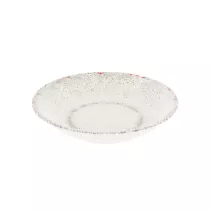 Plat melamine rond blanc...