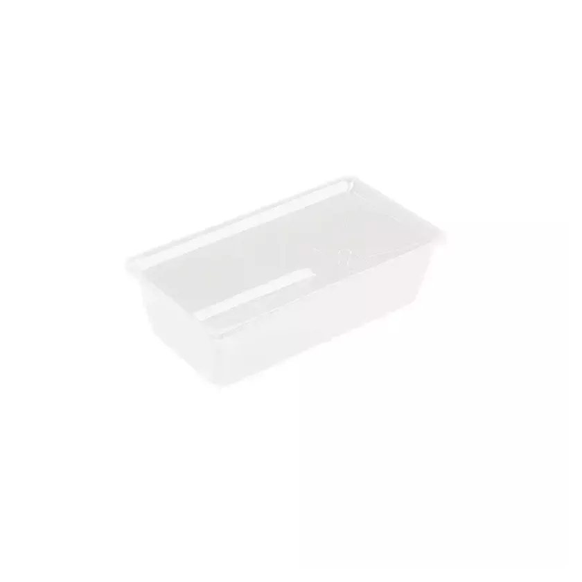Saladier rectangle plexi blanc 215x155x85mm 1L